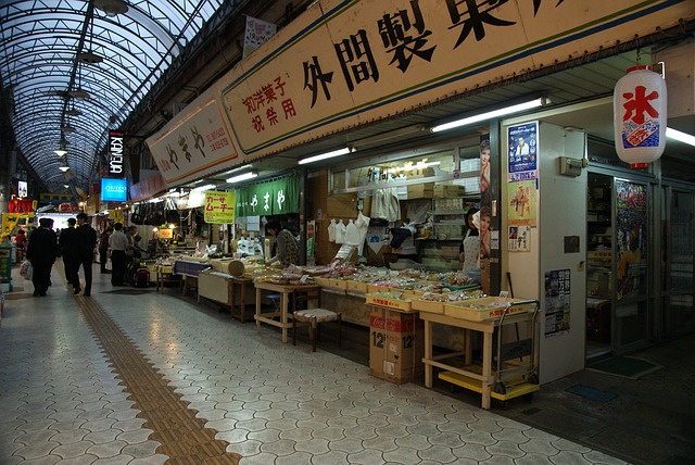 Mercado-de-comida-en-Japón