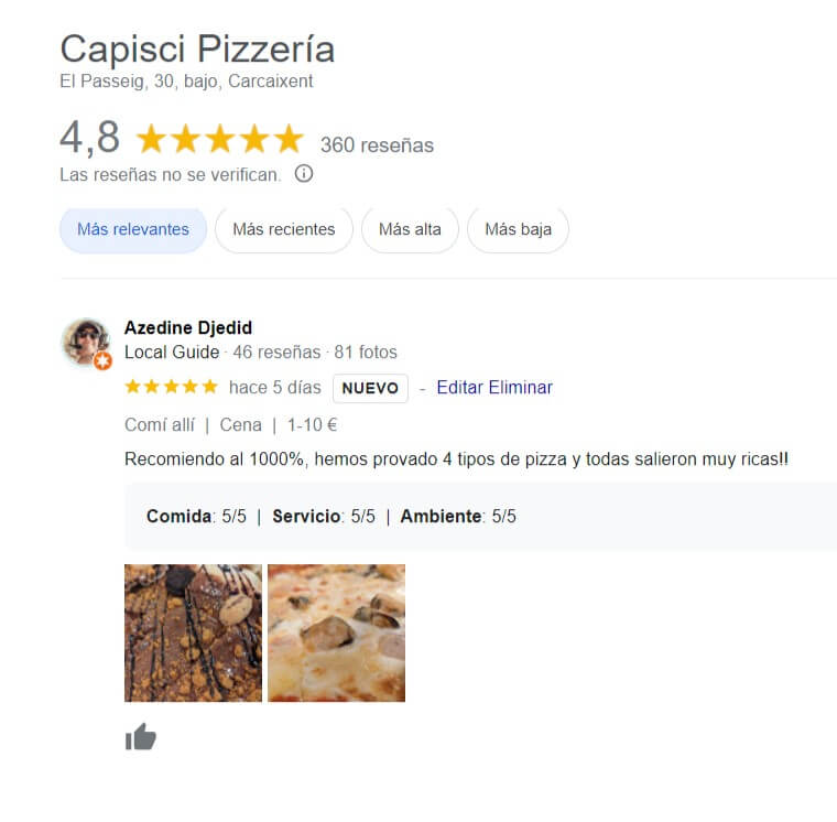 pizzeria capisci mi opinion